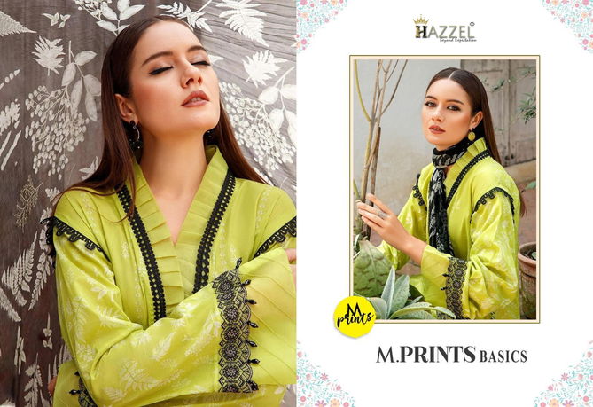 M Prints Basics By Hazzel Cotton Pakistani Suits Catalog